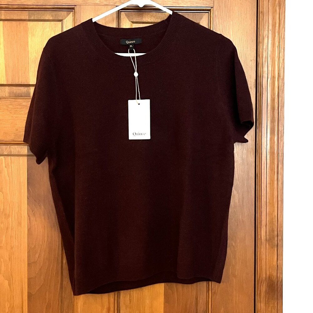 NWT Mongolian Cashmere Burgundy Sweater